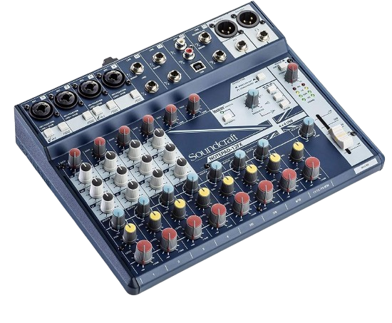 Soundcraft Notepad-12FX Small-format Analog Twelve-Channel Mixing Console with USB I/O and Lexicon Effects (5085985US),Blue