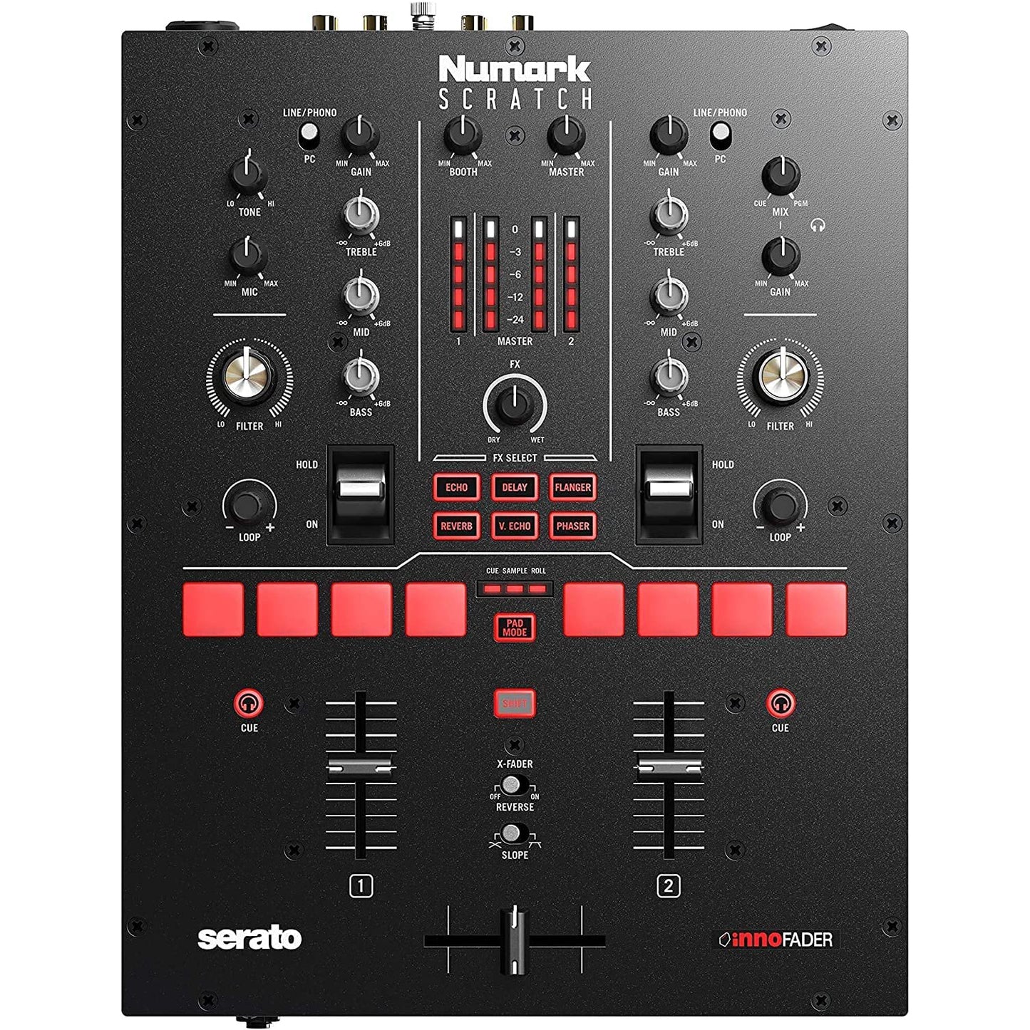 Numark Scratch | Two-Channel DJ Scratch Mixer for Serato DJ Pro