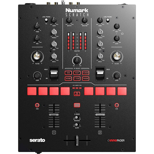 Numark Scratch | Two-Channel DJ Scratch Mixer for Serato DJ Pro