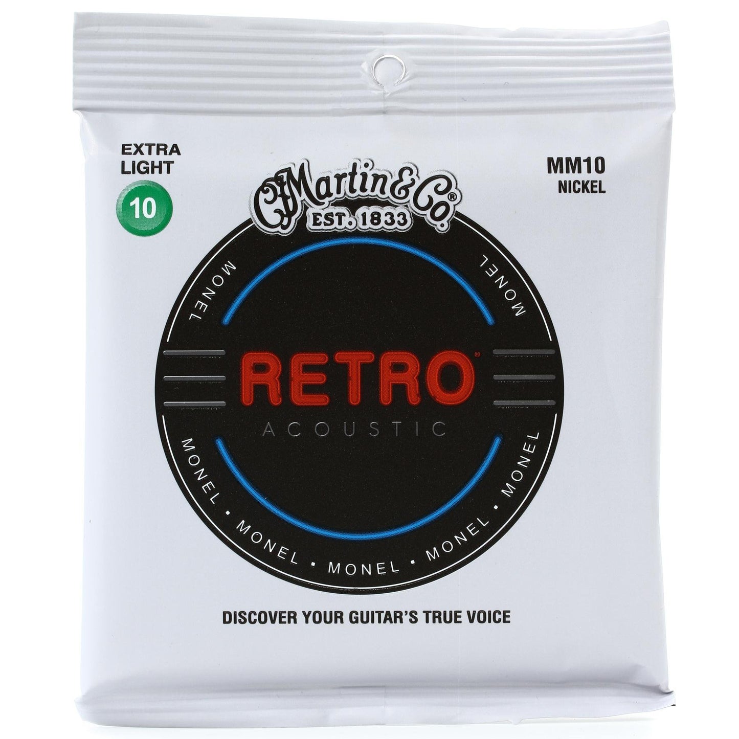 Martin MM10 Retro Extra Light Acoustic Guitar Strings. 10-47