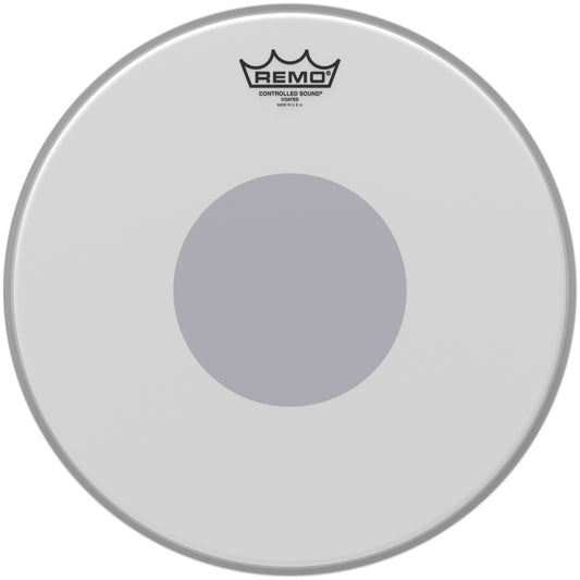 Remo CS-0114-10 Controlled Sound Coated Black Dot Drumhead Bottom Black Dot. 14"