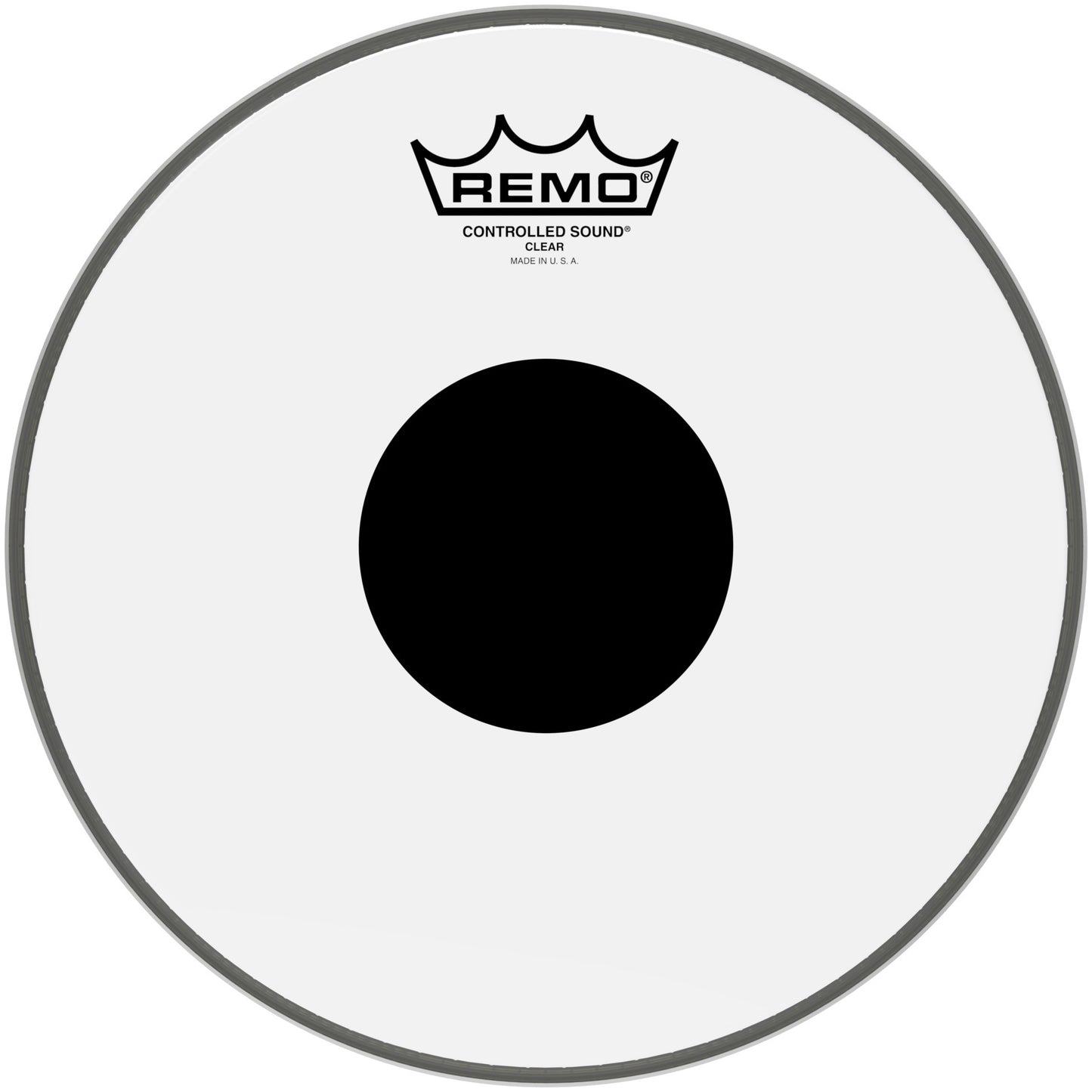 Remo CS-0310-10 Controlled Sound Clear Black Dot Drumhead Top Black Dot. 10"