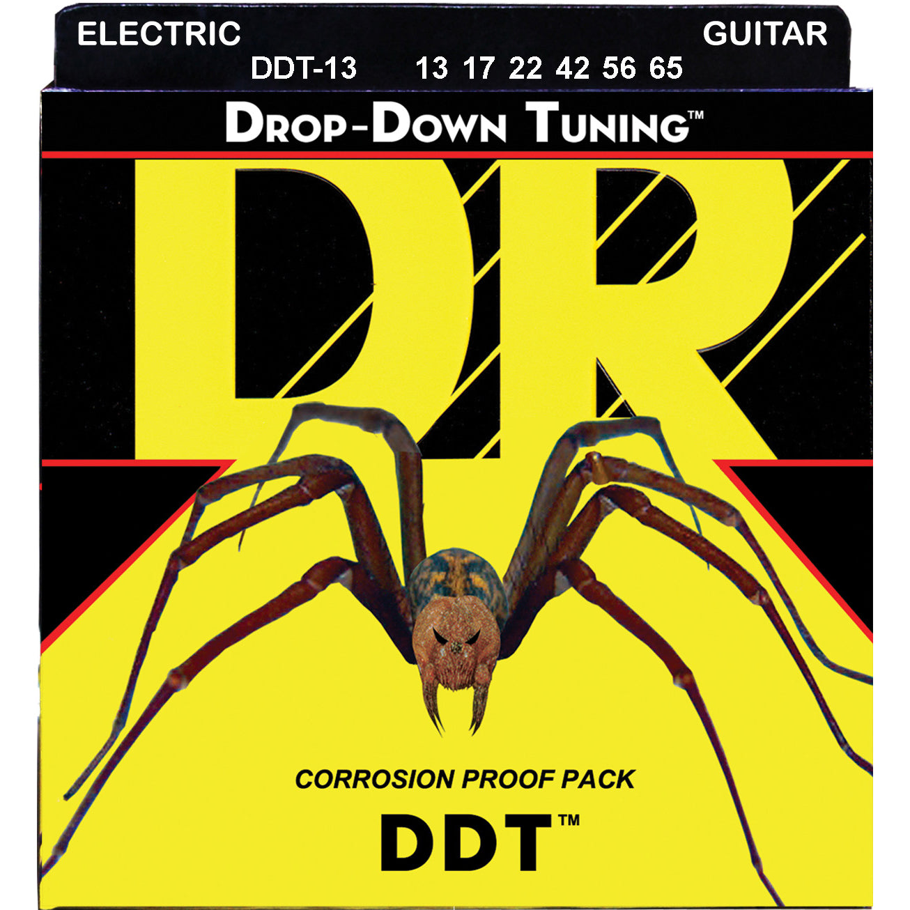 DR Strings DDT-13 Electric Guitar Strings. 13-65