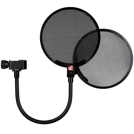 SE DUAL-POP Dual Metal and Fabric Pop Filter