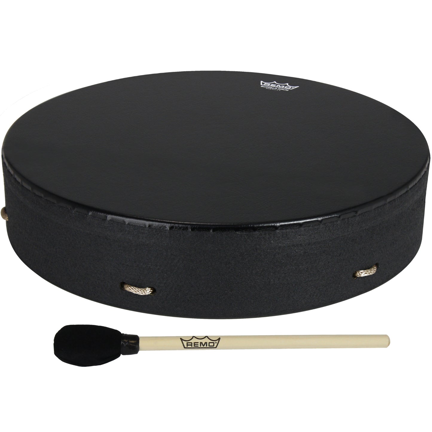 Remo E1-1316-BE Buffalo Drum Black Earth. 16"