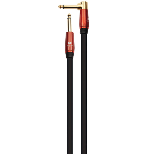 Monster MACST2-21AWW Prolink Acoustic 1/4" Instrument Cable. 21 ft - Right Angle to Straight