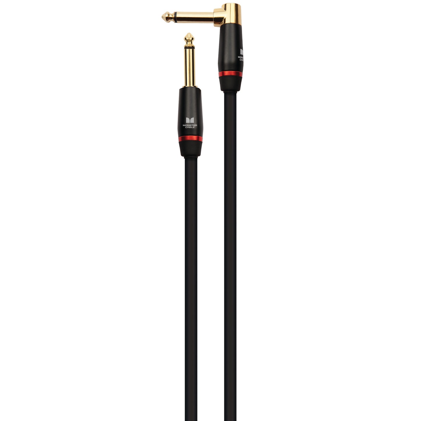 Monster MBASS2-12AWW Prolink Monster Bass 1/4" Instrument Cable. 12 ft - Right Angle to Straight