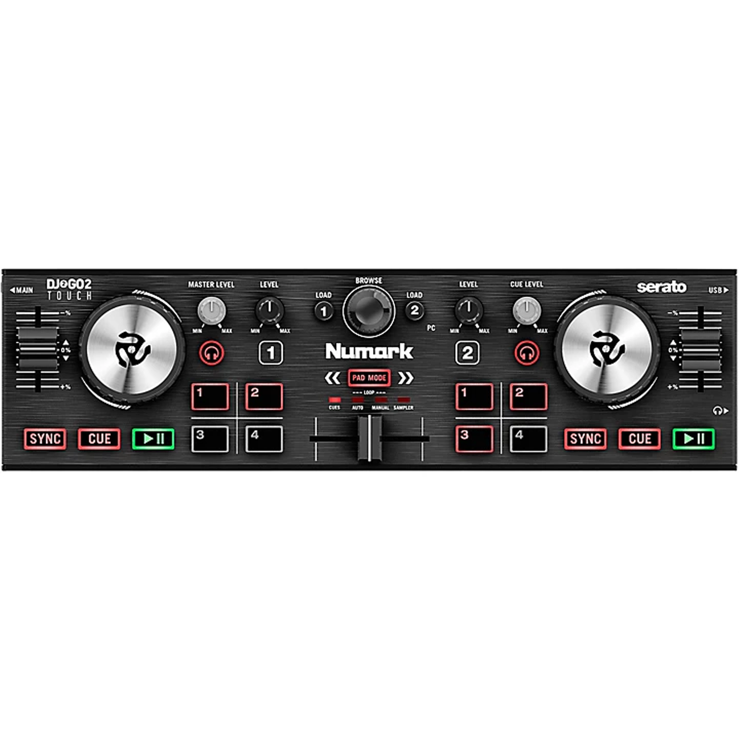 Numark DJ2GO2 Touch Pocket DJ Controller for Serato