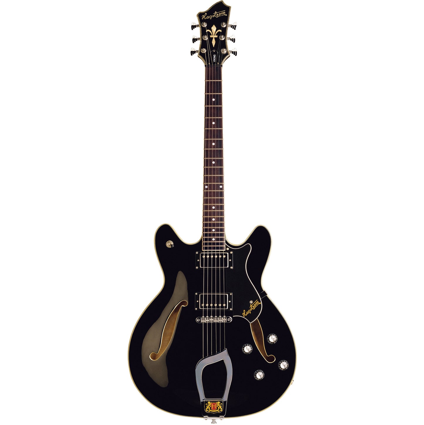 Hagstrom VIK-BLK Viking Electric Guitar. Black Gloss