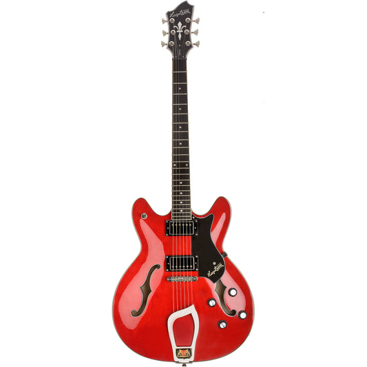 Hagstrom VIK-WCT Viking Electric Guitar. Wild Cherry Transparent